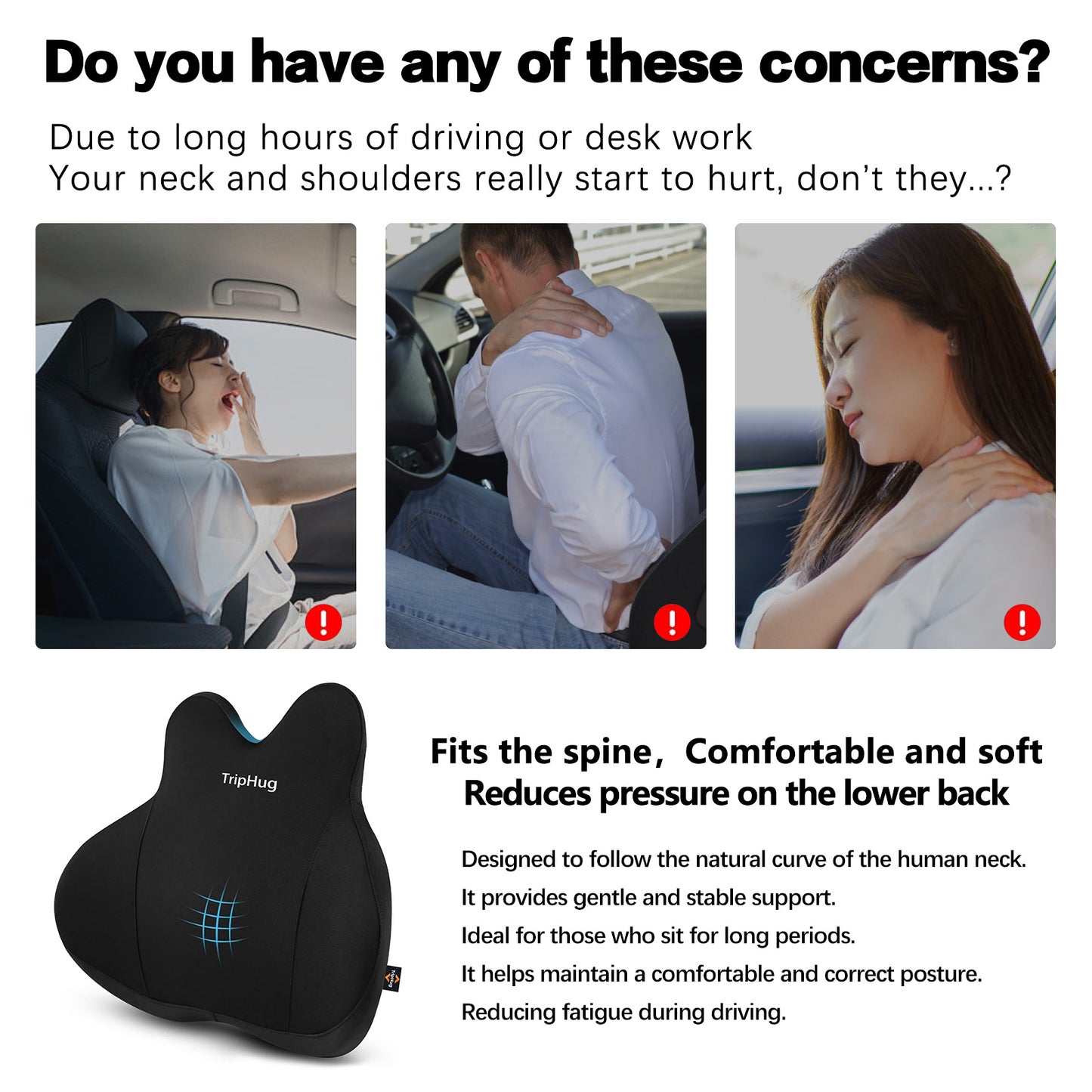 Memory Foam Lumbar Support Cushion