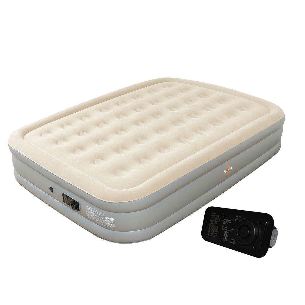 Twin Air Mattress with Built-in Pump,Portable Travel–Single Air Mattress