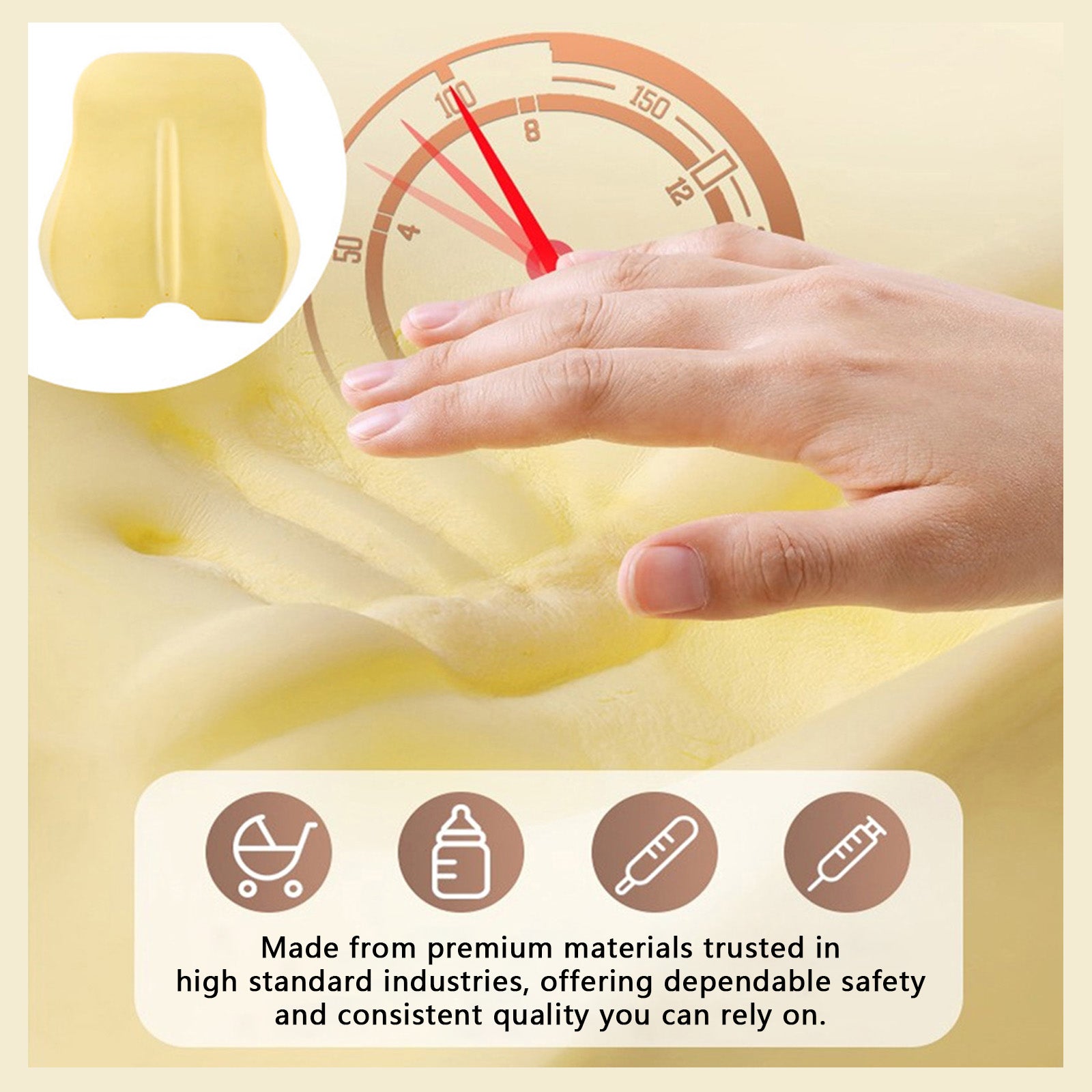 Lumbar & Neck Pillow Set, Car Headrest & Lumbar Support Cushion