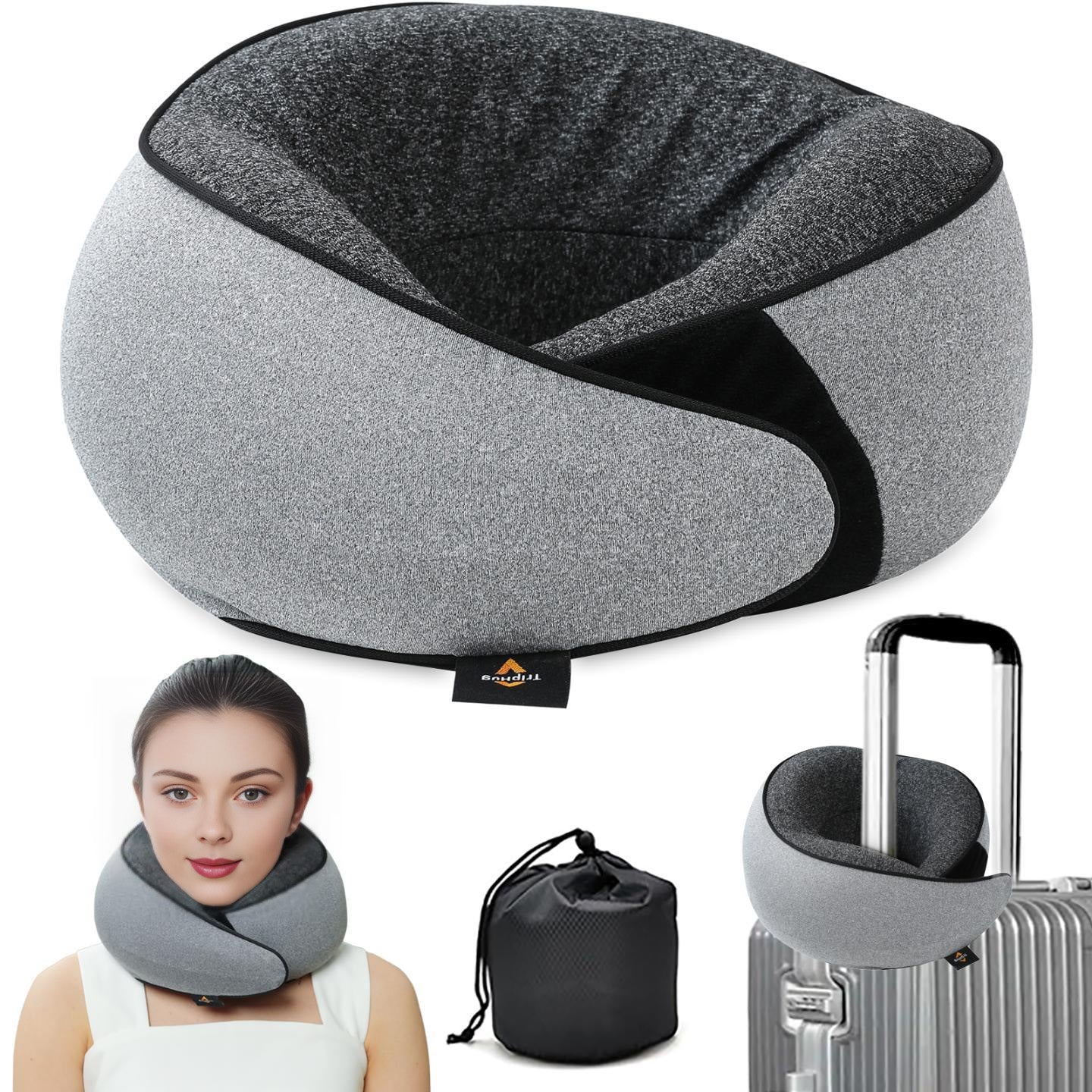 Travel Neck Pillow | Memory Foam Neck Pillow, New Portable U-Shaped Pillow
