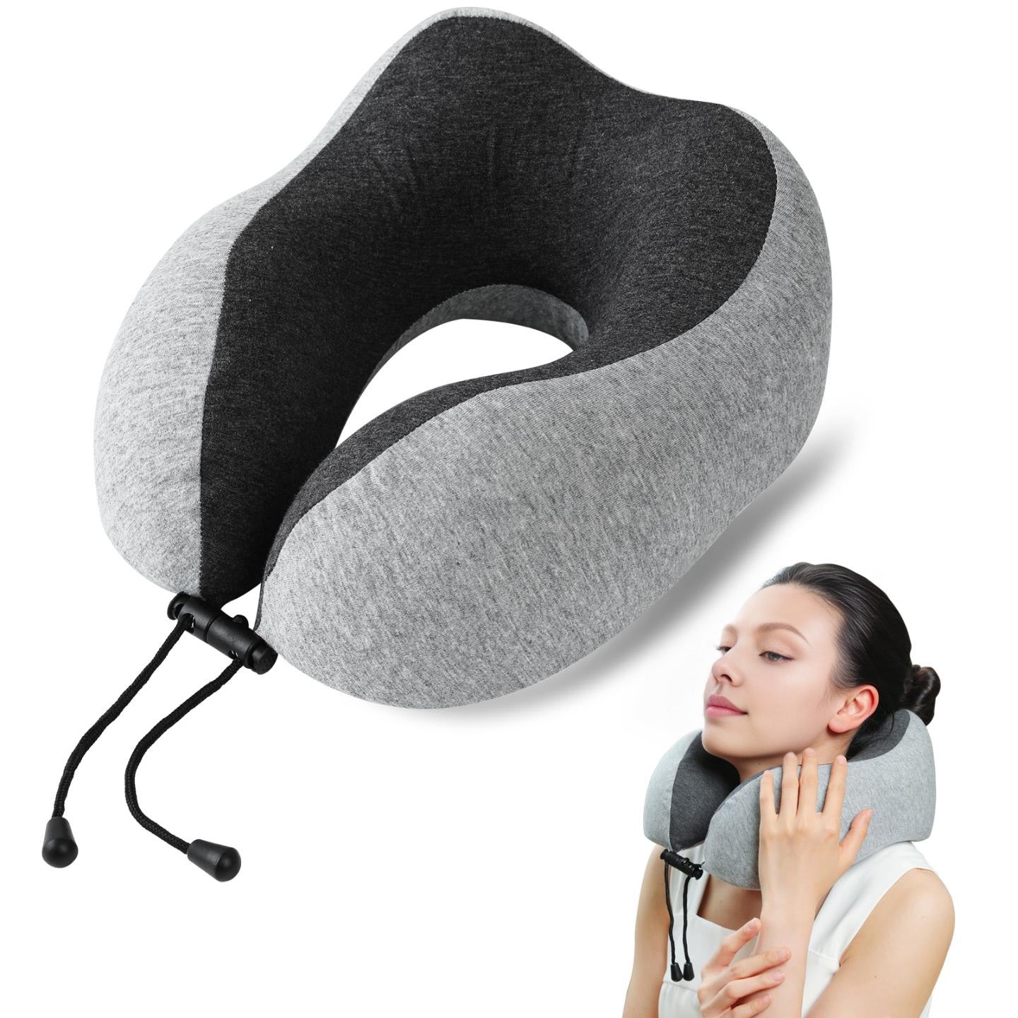 Travel Neck Pillow | Memory Foam Neck Pillow, New Portable U-Shaped Pillow