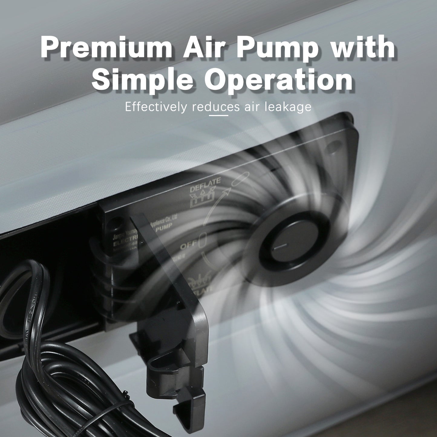 Queen Air Mattress -Double Air mattress with Built-in Pump