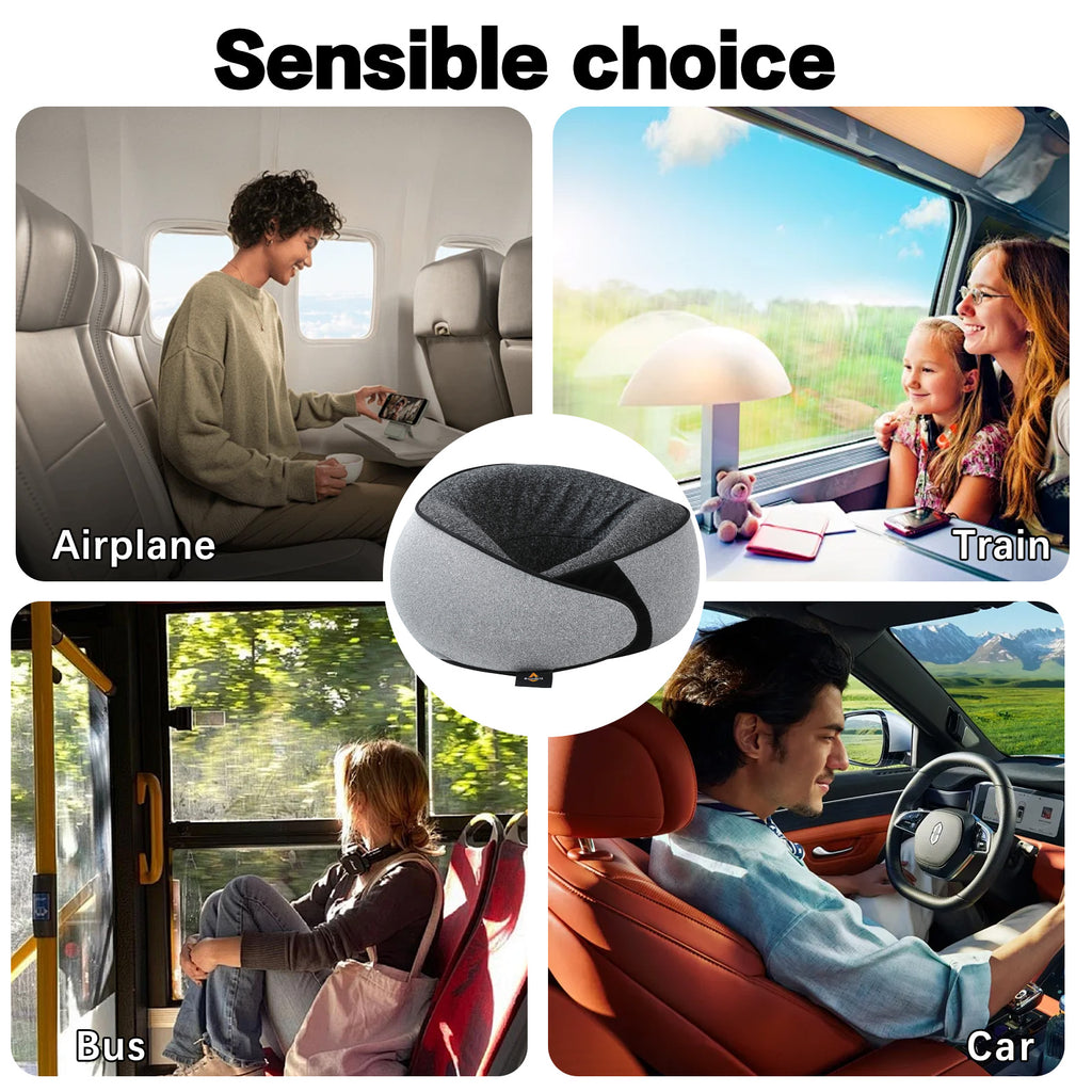 Travel Neck Pillow | Memory Foam Neck Pillow, New Portable U-Shaped Pillow