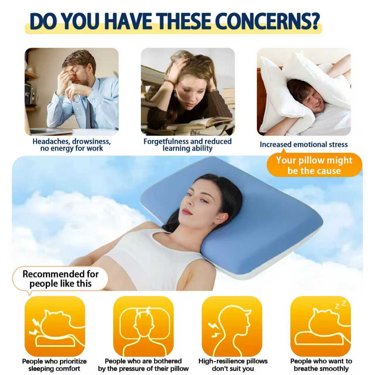 Cooling Memory Foam Pillow